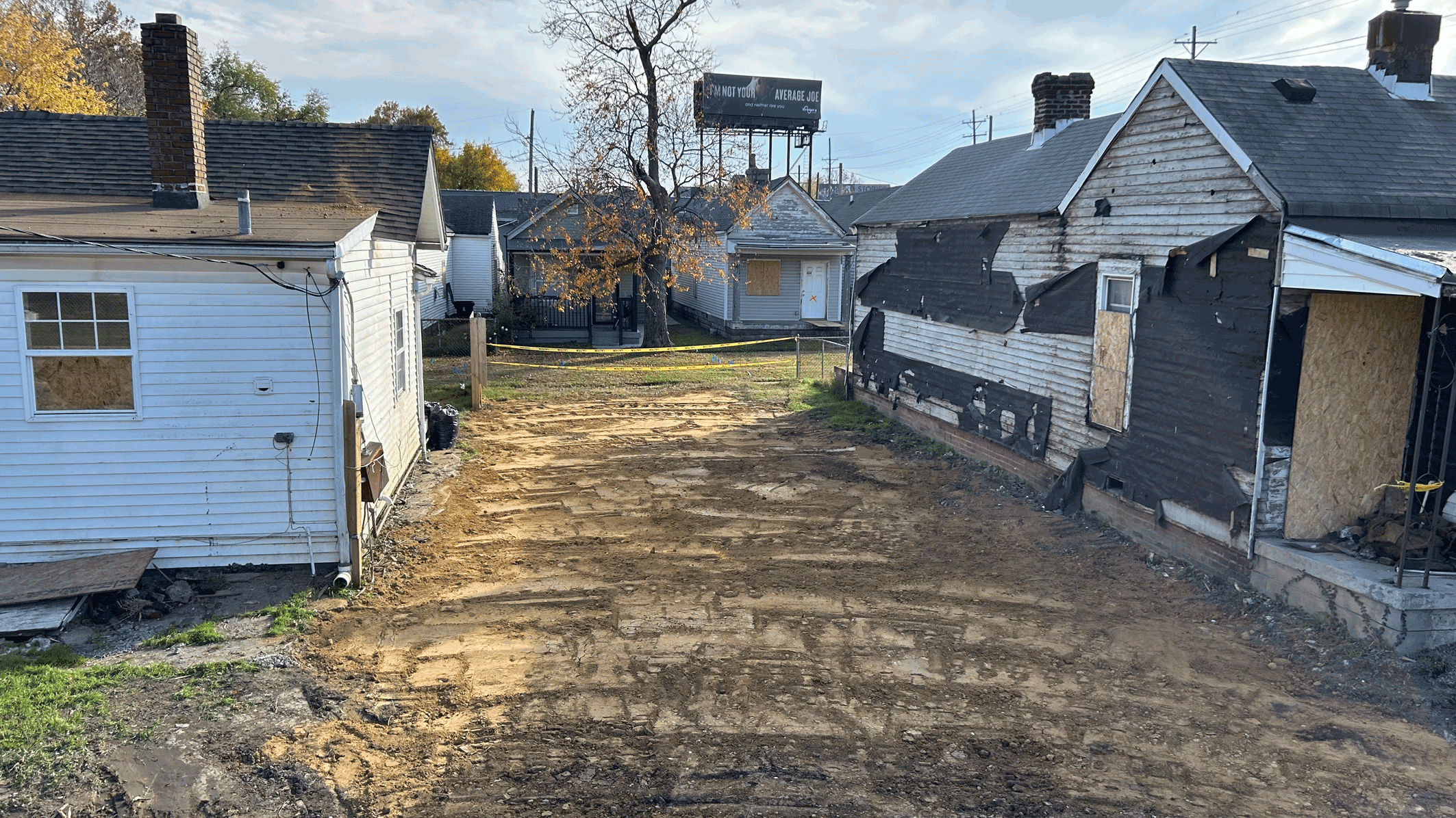 Clearing after demolition